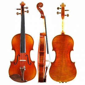 QV412虎纹独板舞台独奏�小提琴